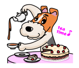 Fox Terrier named POPO sticker #1825036