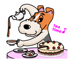 Fox Terrier named POPO sticker #1825036