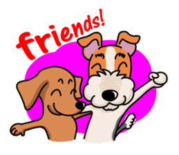 Fox Terrier named POPO sticker #1825037