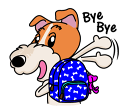 Fox Terrier named POPO sticker #1825040