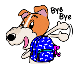 Fox Terrier named POPO sticker #1825040