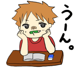 A saucy schoolchild's sticker. sticker #1825048