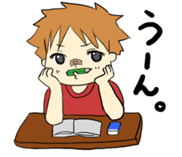 A saucy schoolchild's sticker. sticker #1825048