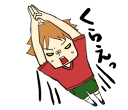 A saucy schoolchild's sticker. sticker #1825053