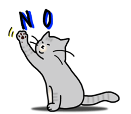 The capricious fat cat sticker #1825554