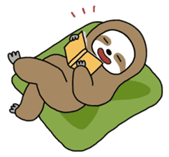 The feeling of a sloth sticker #1825640