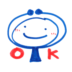 handwritten stickers by Kacchan