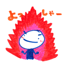 handwritten stickers by Kacchan sticker #1825789