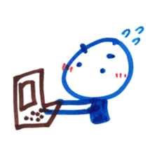 handwritten stickers by Kacchan sticker #1825791