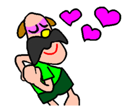 Mustached Dog sticker #1827370