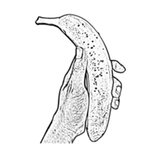 Hand no letter version of the drawing sticker #1829428