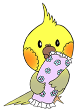 Cockatiel Cotton Candy & Jin's Daily - 2 sticker #1830373