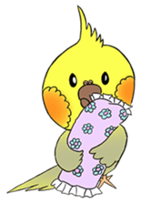 Cockatiel Cotton Candy & Jin's Daily - 2 sticker #1830373
