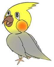 Cockatiel Cotton Candy & Jin's Daily - 2 sticker #1830382