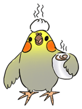 Cockatiel Cotton Candy & Jin's Daily - 2 sticker #1830391