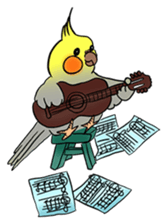 Cockatiel Cotton Candy & Jin's Daily - 2 sticker #1830393