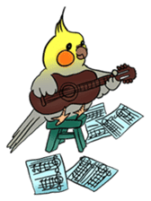 Cockatiel Cotton Candy & Jin's Daily - 2 sticker #1830393