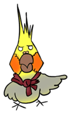 Cockatiel Cotton Candy & Jin's Daily - 2 sticker #1830396