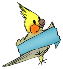 Cockatiel Cotton Candy & Jin's Daily - 2 sticker #1830398