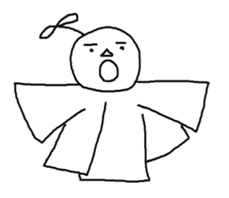 Paper doll sticker #1831099