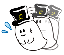 The daily life of charming Q-pot.Ghosts! sticker #1831167