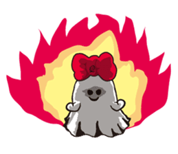 The daily life of charming Q-pot.Ghosts! sticker #1831171