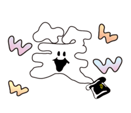 The daily life of charming Q-pot.Ghosts! sticker #1831177