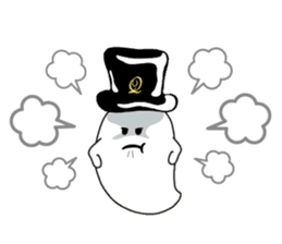 The daily life of charming Q-pot.Ghosts! sticker #1831180