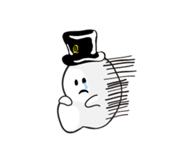 The daily life of charming Q-pot.Ghosts! sticker #1831181