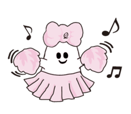 The daily life of charming Q-pot.Ghosts! sticker #1831183