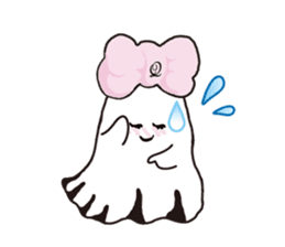 The daily life of charming Q-pot.Ghosts! sticker #1831186