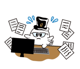 The daily life of charming Q-pot.Ghosts! sticker #1831191