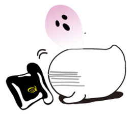 The daily life of charming Q-pot.Ghosts! sticker #1831192