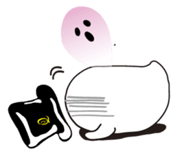 The daily life of charming Q-pot.Ghosts! sticker #1831192