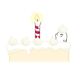 The daily life of charming Q-pot.Ghosts! sticker #1831196