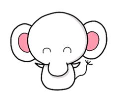 elephant, pi-chan sticker #1832281