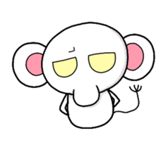 elephant, pi-chan sticker #1832284