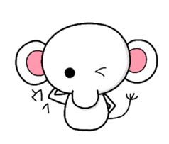elephant, pi-chan sticker #1832288