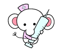 elephant, pi-chan sticker #1832291