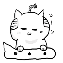 samurai cat part2 sticker