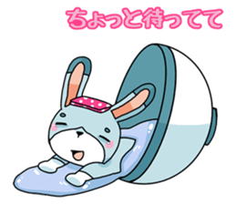 Rabbit in bowl sticker #1833045