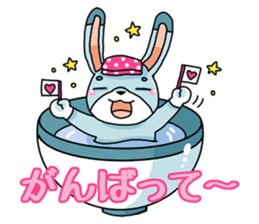 Rabbit in bowl sticker #1833061