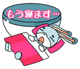 Rabbit in bowl sticker #1833065