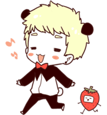 Mr.Panda & Miss Strawberry sticker #1834733