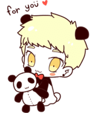 Mr.Panda & Miss Strawberry sticker #1834746