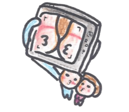 AsaBlue life style sticker #1834970