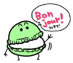 French macaroons sticker #1835521