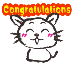 Brush cat.(English version) sticker #1835962