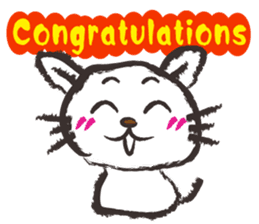 Brush cat.(English version) sticker #1835962