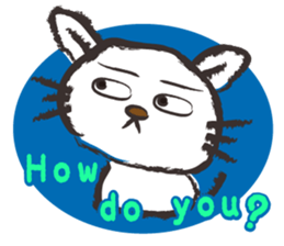 Brush cat.(English version) sticker #1835964